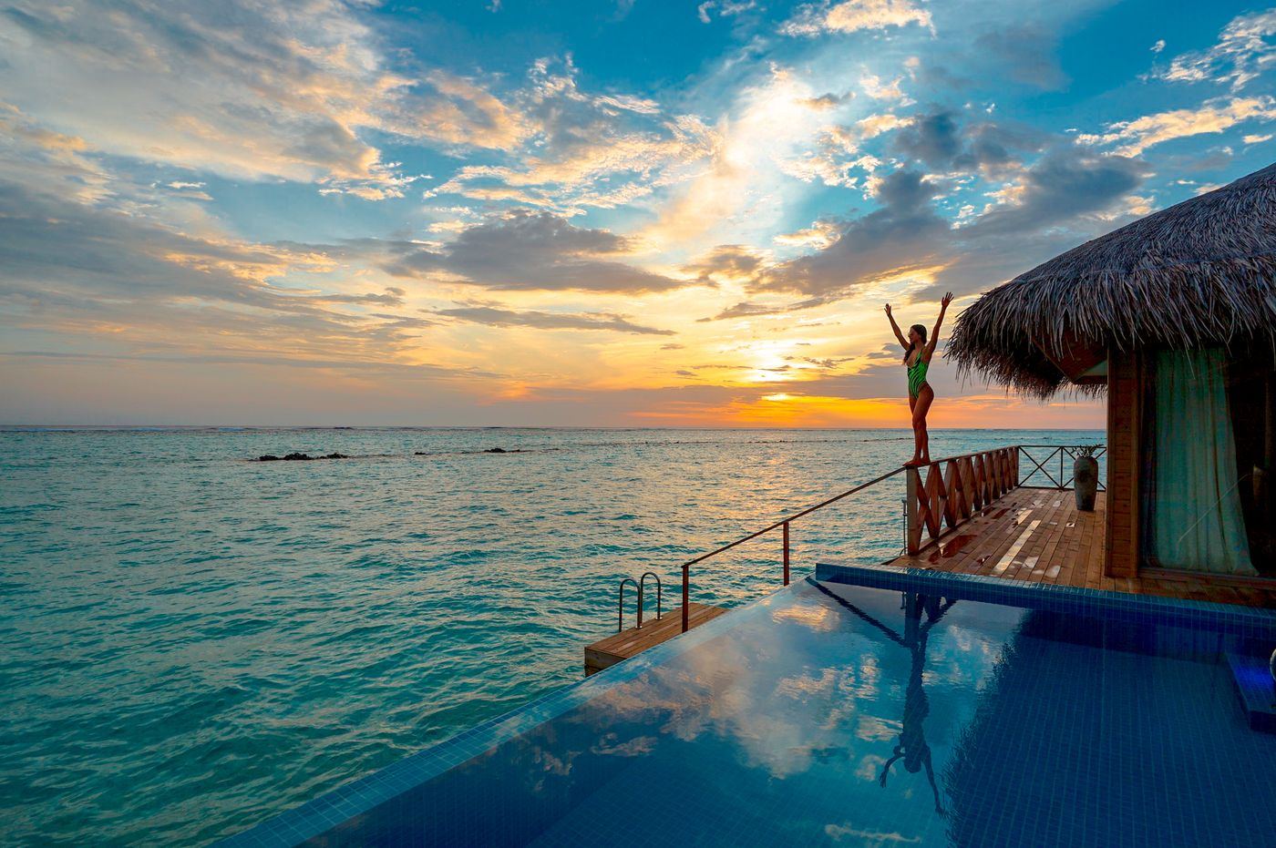 A coastal hotel view